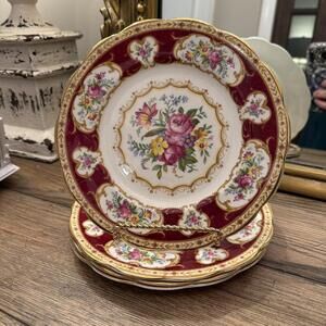 Royal Albert Lady Hamilton Salad Plates - Set of 4